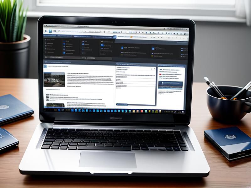 Computer on desktop Computer on desktop